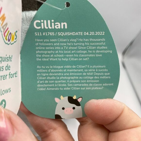 Squishmallows Cillian the Blue Cow 11" NWT Legendary Farm Barnyard Squad - Picture 5 of 7